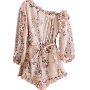 Goodnight Macaroon Floral Romper